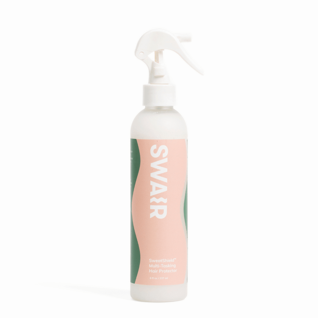 SweatShield Leave-In conditioner bottle on white background