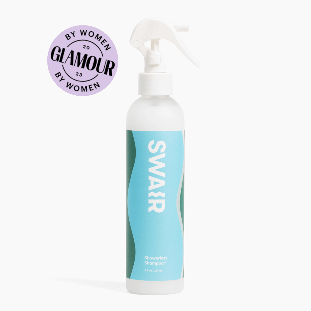 8 ounce Showerless Shampoo bottle, as approved by Glamour magazine